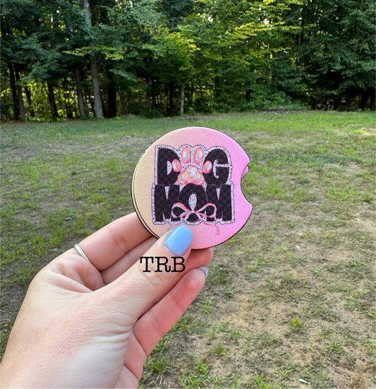 Dog Mom Car Coasters