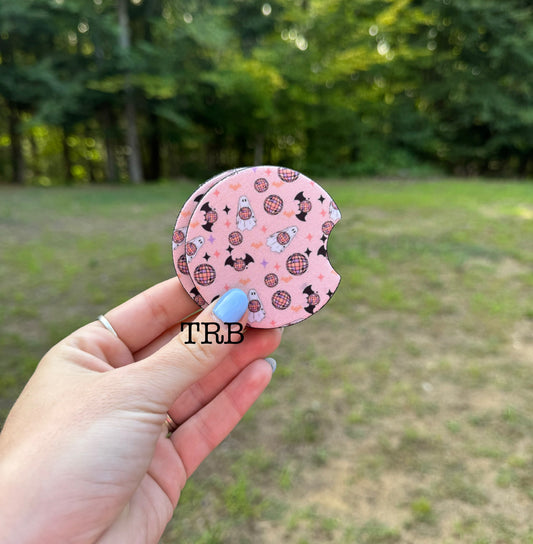 Disco Ghost Car Coasters
