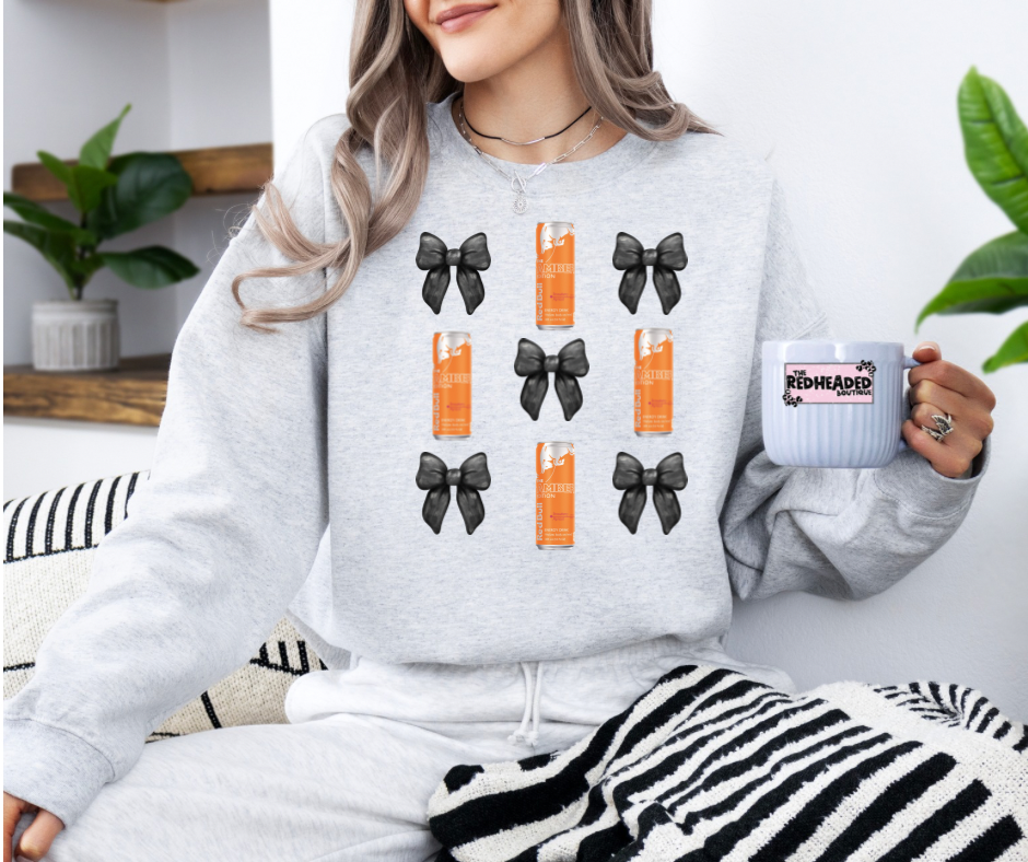Energy Drink Bow Crewneck