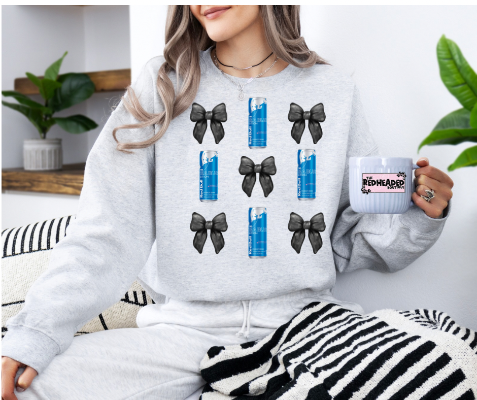 Energy Drink Bow Crewneck