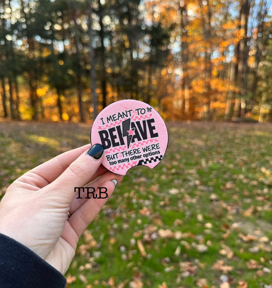 Meant to Behave Car Coasters