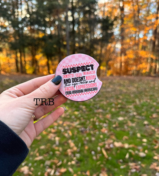 Suspect Judge Car Coasters