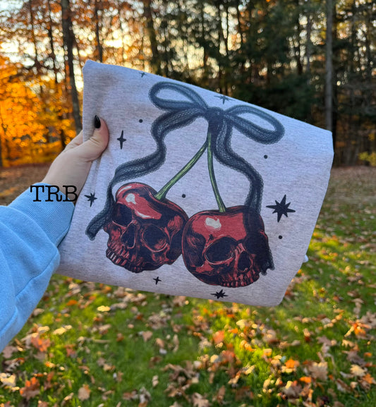 Cherry Skulls Crewneck