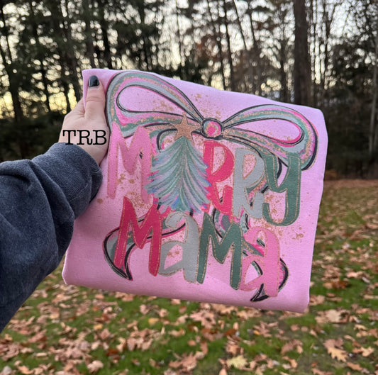 Merry Mama Bow Crewneck