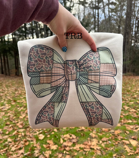 Camo Patchwork Crewneck