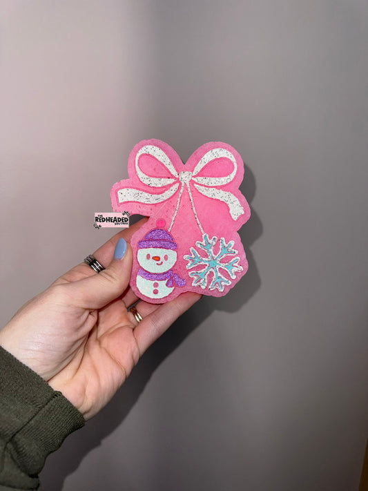 Snowman Bow RTS Car Freshie