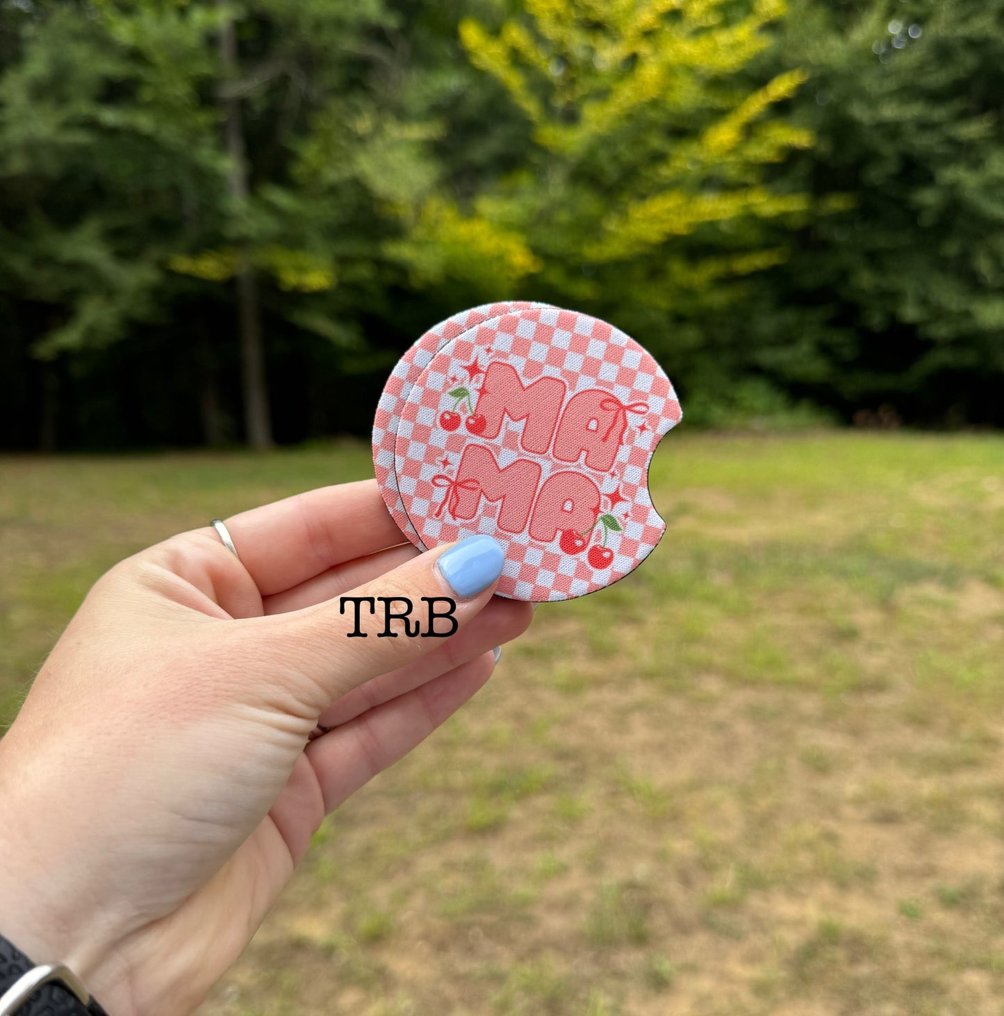 Cherry Mama Car Coasters